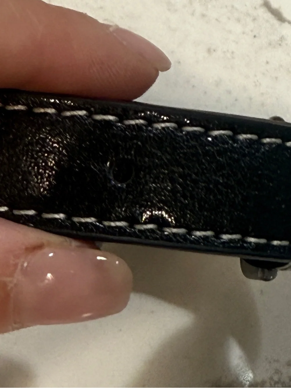 Black Leather Crossbody Adjustable Bag Strap